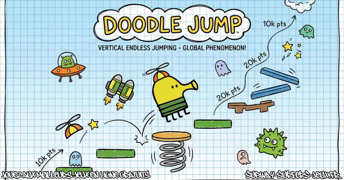 Jouez Doodle Jump Gratuit En Ligne