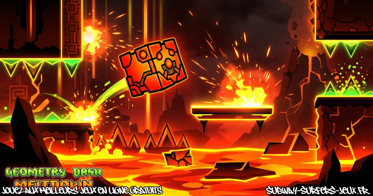 Jouez Geometry Dash Meltdown Gratuit En Ligne