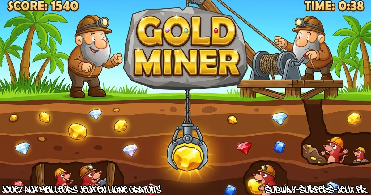 Joue à Gold Miner Gratuit En Ligne