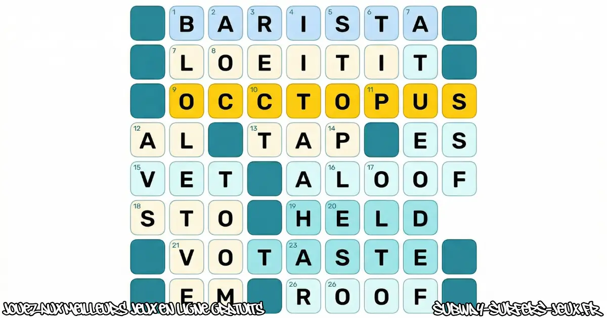 Jouez Mini Crossword Gratuit En Ligne