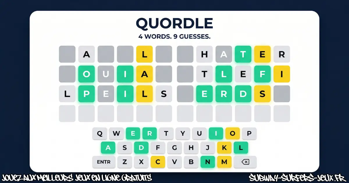 Jouez Quordle Gratuit En Ligne