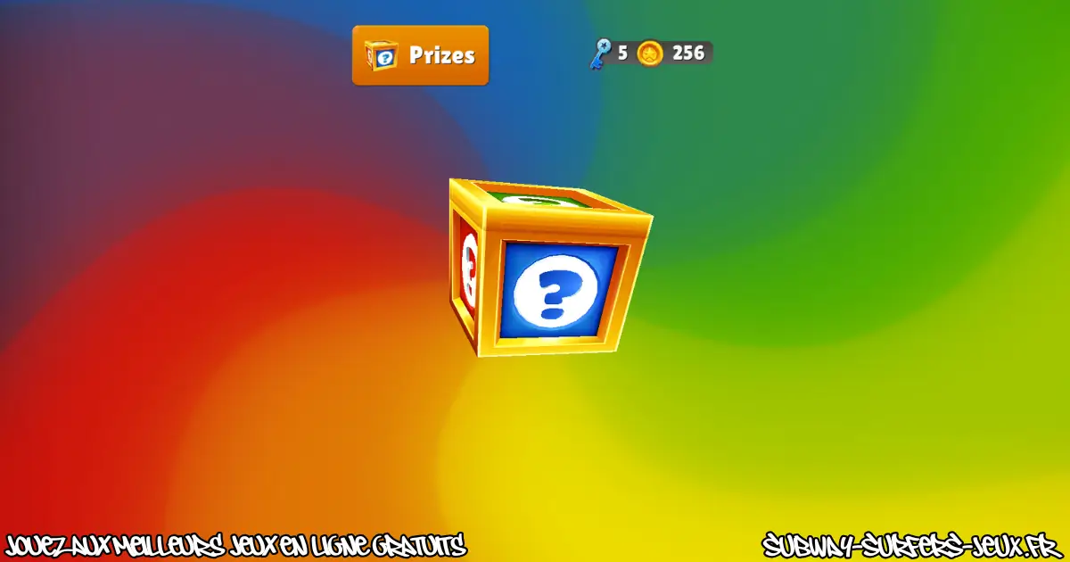 Boîte mystère avec récompense dans Subway Surfers