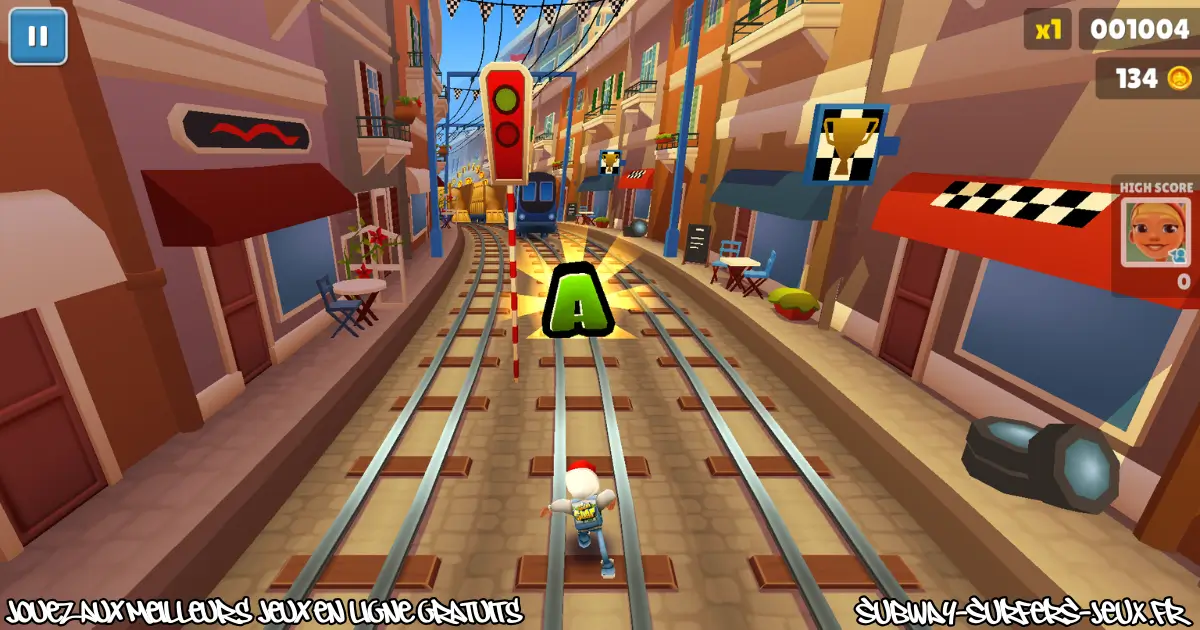 Collecte de lettres pour les défis quotidiens Subway Surfers