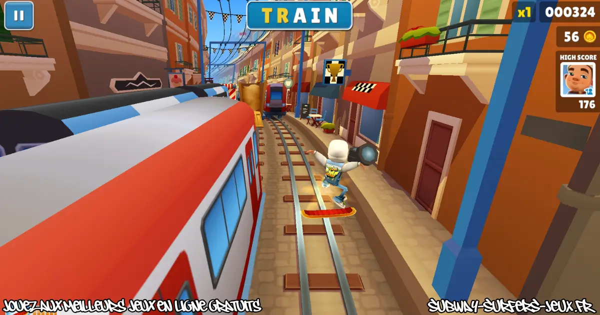 Décor de ville côtière dans Subway Surfers World Tour