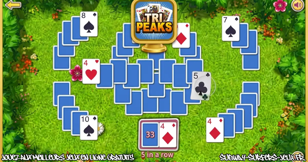 Joue à Tri Peaks Gratuit En Ligne
