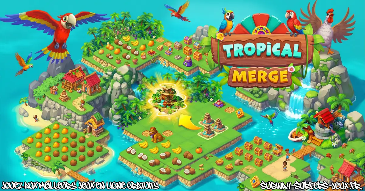 Joue à Tropical Merge Gratuit En Ligne