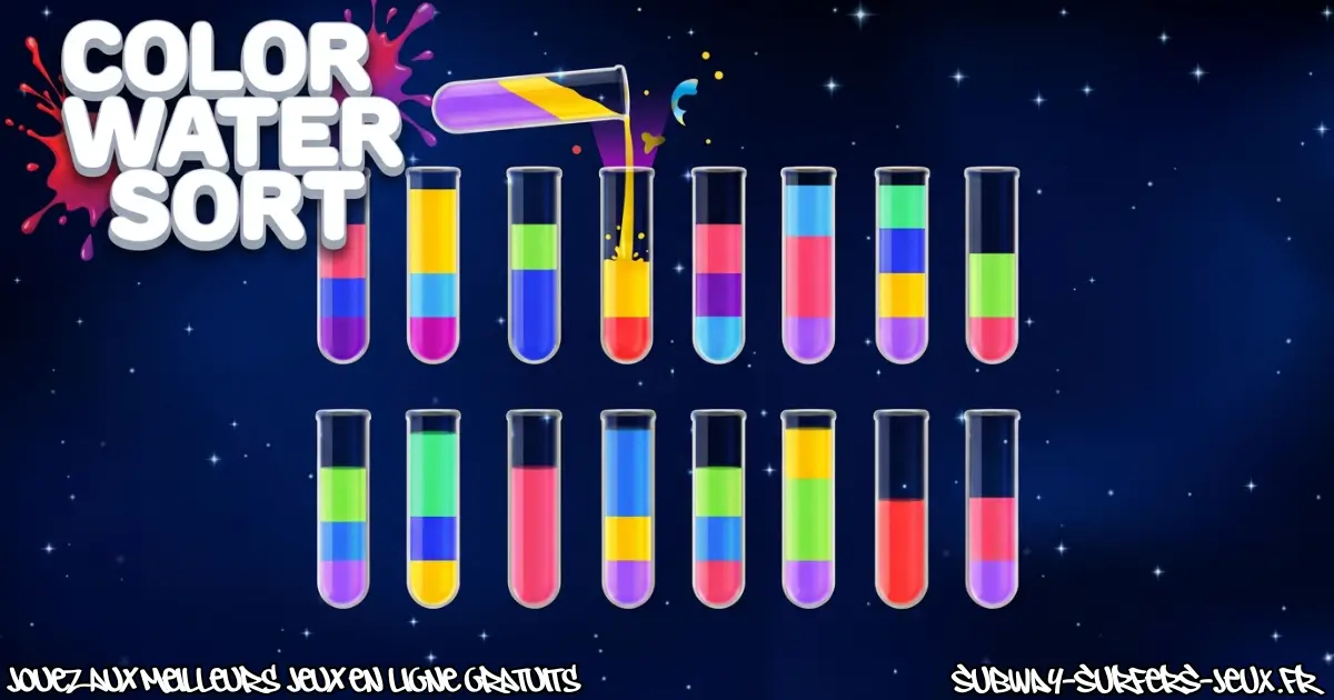 Joue à Water Color Sort Gratuit En Ligne